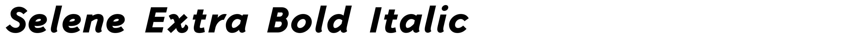 Selene Extra Bold Italic